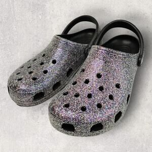 CROCS Classic Glitter Clog - Silver W12 / M10
